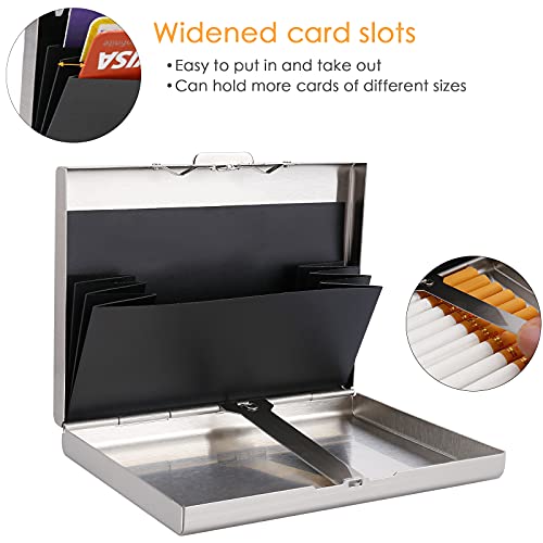 Obcreator Rfid Credit Card Holder Metal Wallets Stainless Steel Money Clip Wallets Business Card Holder For Men Women Gift Box Package… #TOP3