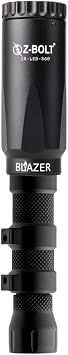 Z-BOLT Blazer LED Infrared Illuminator - 1000 Meter Beam Throws - Telescopic Lens System - User Adjustable 6 to 25 Beam-to-Flood (Dual Fuel Power)
