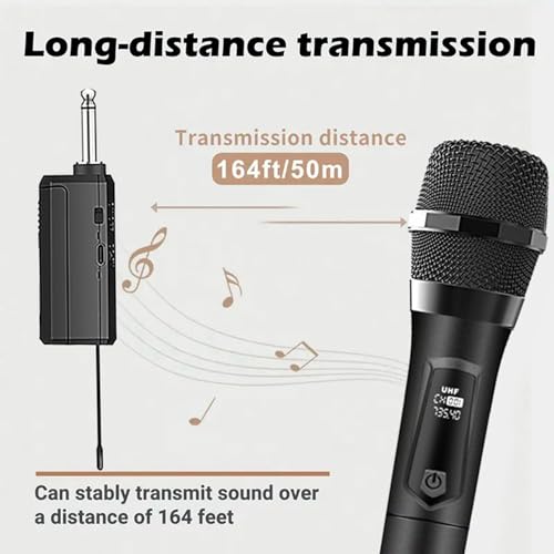 Microphone sans fil U-segment rechargeable double micro main universel