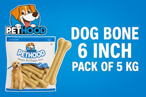 Image of Dog Chew Bone for Adult Dogs 6 inches - 5 Kg Pack, Bones for Dogs to Chew, Dog Treats