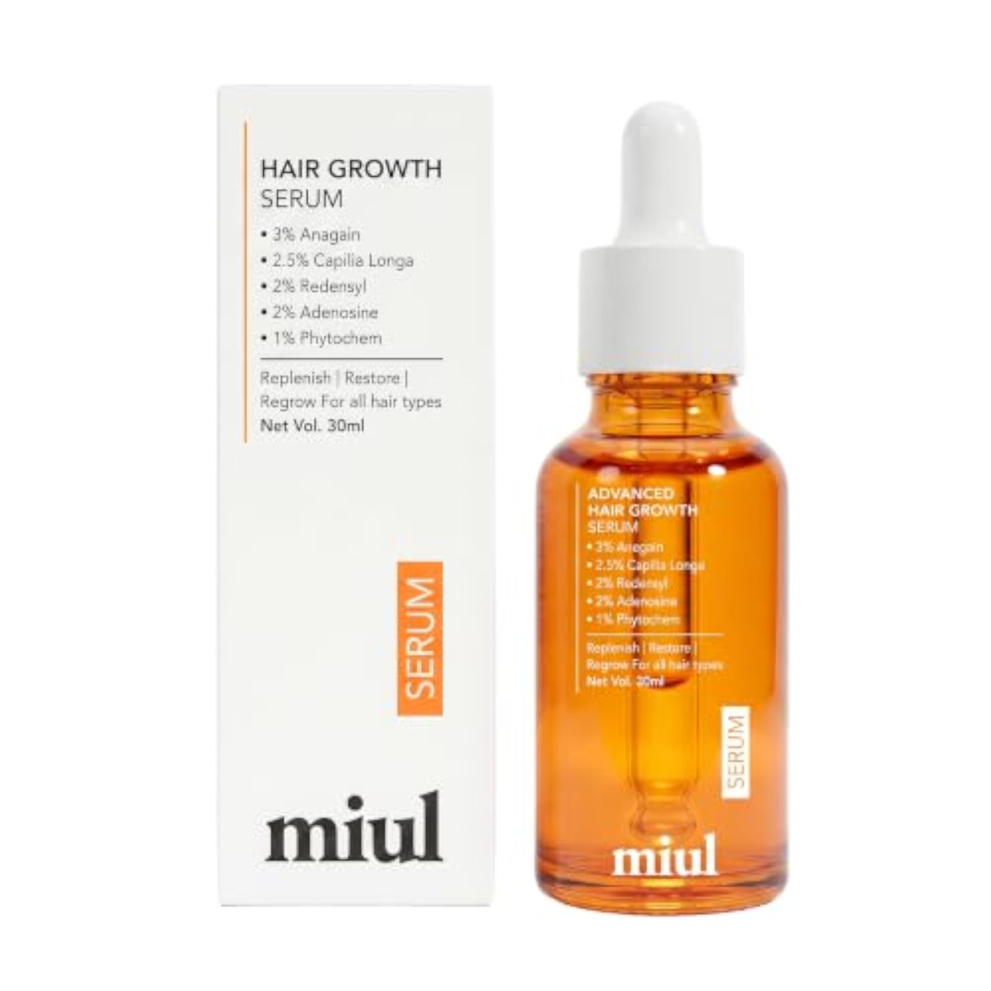 Advanced Hair Growth Serum with Anagain and Redensyl