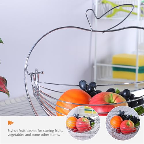 Frutero de hierro elegante con acabado de diseño funcional para hogar 4
