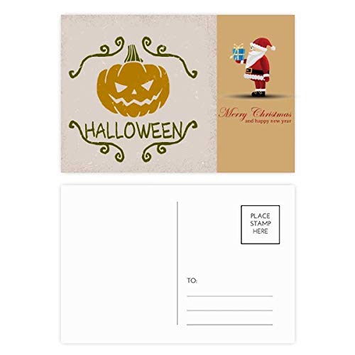 Cartes postales Halloween citrouille et illustration Noël pour correspondance et collectionneurs