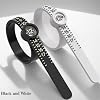 2 Pcs Ring Sizer Measuring Tool, Reusable Finger Size Ruler with Magnifying Glass, 1-17 US Ring Measurer and Ring Sizer | Black for Men, White for Womem