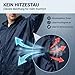 NEO TOOLS Herren Regenset, Regenmantel mit Kapuze und Regenhose Gr. M-XXXL verklebte Nähte, Reißverschlüsse und Taschen vor Wasser geschützt, Ventilationsöffnungen, 170g/m2 Blau oder 310g/m2 Grün