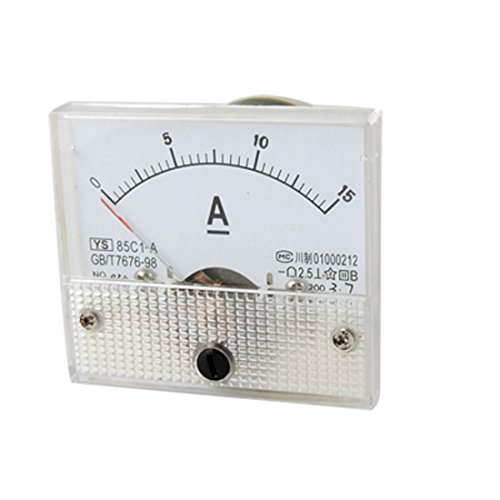 SODIAL(R) Amperimetro Analogico Rectangulo 85C1 CC 0-15A