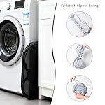 Pop Up Laundry Hamper, Large Collapsible Clothes Basket with Sturdy Handles, Foldable Mesh Storage Bin for Home, Dorm, Travel, Grey - Image 4