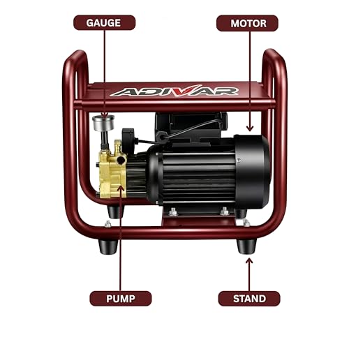 Image of AD-220 High Pressure Washer | 2600W Motor | 220 Bar Max Pressure | 10 L /Min Flow Rate | Portable Electric Washer for Car, Bike, Solar Panel, Walkways & Home Cleaning