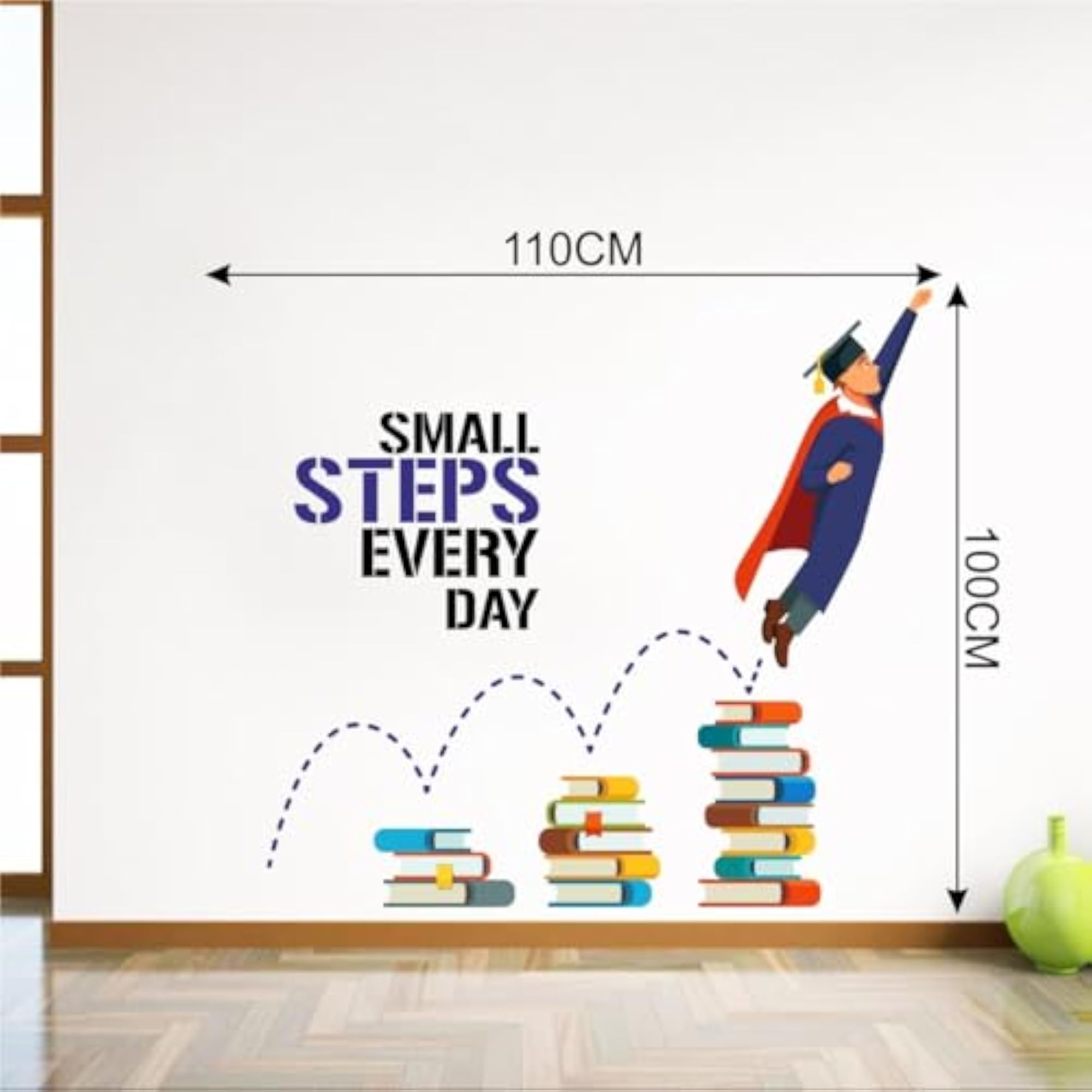 Small Steps Everyday Knowledge Graduation Wall Stickers