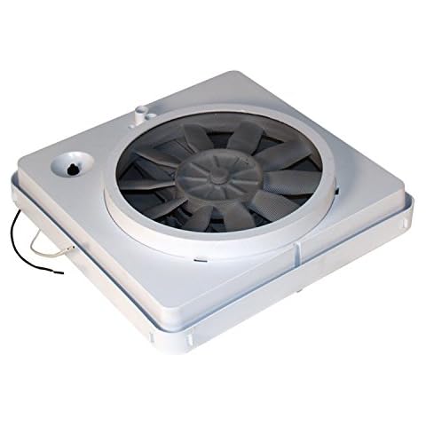HENG’S INDUSTRIES Vortex I RV Vent Fan Kit | 12V | White | 14"x14" | High-Performance Replacement for Heng's, Ventline, Jensen, & Elixir Vents | 90043-CR Cover