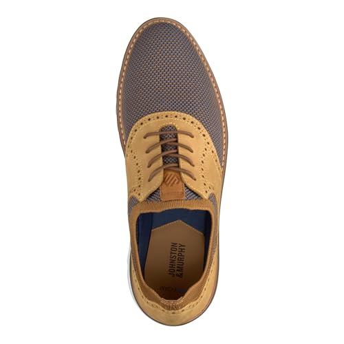 Image of Johnston & Murphy Men's Braydon Knit Saddle Shoe