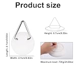 30pcs Adhesive Wall Plate Hangers, Invisible Vertical Plate Holders for Display 0.83 Inch Strong Adhesion Picture Hangers for Decoration Wall Art - Image 2