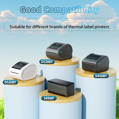 Image of 2'' Round Thermal Labels, 500pcs Circle Thermal Printer Label, Multi-Purpose for DIY Logo Design, Name /Price Tag, Address, QR Code, 750 Labels /Roll