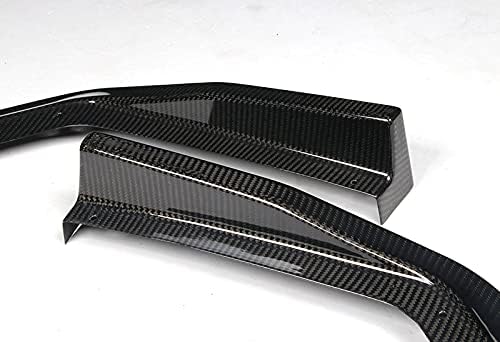 Front Bumper Lip fit for compatible with 2015-2020 Subaru WRX STI Sedan, Front Bumper Lip Spoiler Air Chin Body Kit Splitter Real Carbon Fiber, 2016 2017 2018 2019 (CS-Style)