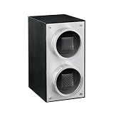 MOZSLY Double Watch Winder for Automatic Watches with Quiet Motor 12 Rotation Mode Setting AC Adapter or Battery Powered Piano Painting Black