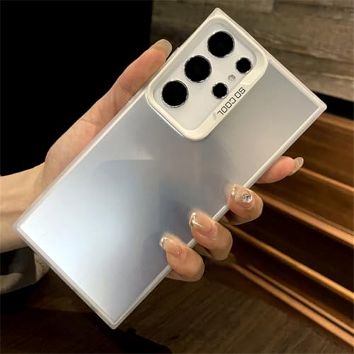 Coque rigide Galaxy S22 blanche matte | Protection antichoc minimaliste au quotidien