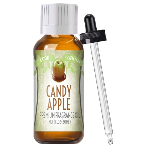 Image of Good Essential - Professional Candy Apple Fragrance Oil 30ml for Halloween, Diffuser, Candles, Soaps, Lotions, Perfume 1 fl oz - Candle Fragrance Oil