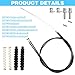 14Pcs Brake Cable Drive Rollator Replacement Parts, Brake Cable Parts for Walkers with 45 Inch Brake Cable Kit for Majority
