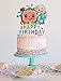 Cocomelon Birthday Cake Topper , Boy and Girl Kids Party Decoration Supplies , Glitter Paper