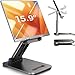 LISEN for iPad Stand Tablet Holder for Desk, Office Desk Accessories for Men Home Dorm Essentials Gadgets Portable Monitor Stand for Apple iPad mini Accessories Switch Kindle Moms Gifts
