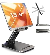 LISEN Tablet Stand for iPad Stand Holder Desk, Foldable iPad Pro Holder Portable Monitor Stand, C...