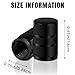 Honibaoto 12 Pcs Car Tire Valve Stem Cap, Wheel Valve Covers, Leak-Proof Air Caps Cover, Airtight Aluminum Alloy Hexagon Shape Tyre Accessory, Car Accessories for Cars, SUV, Motorcycles (Black)