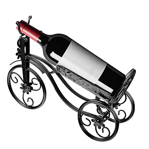Soporte para botella de vino metálico Kichvoe 1pc vintage miniatura 4
