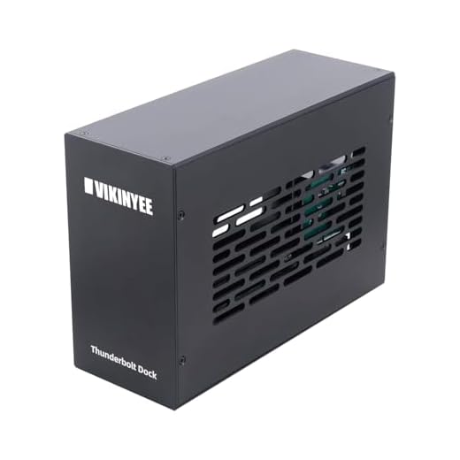 VIKINYEE Thunderbolt 3/4 USB4 to PCIe Expansion Chassis for Laptop and Mini PC, External Enclosure with Dual PCIe Slot Compatible with Decklink Capture Card, for Windows/MacOS/Linux (VK-K2L)