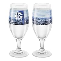 FC Schalke 04 Pilsglas 2er Set (transprarent)