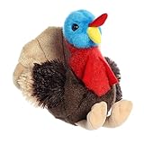 Aurora® Adorable Mini Flopsie™ Thomas Turkey™ Stuffed Animal - Playful Ease - Timeless Companions - Brown 8 Inches