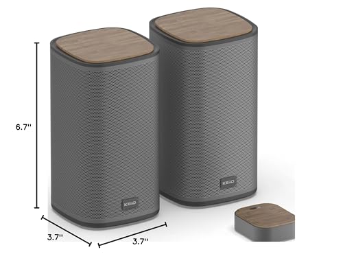 Keiid Bluetooth Computer Speakers With Wireless Touch Control Pod For Pc Laptop/Desktop Wireless Stereo Gaming Speakers thumb #7
