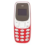 Unlocked Smallest Mobile Phone, 2.7in*1.1in BM10 Tiny Mini Mobile with Voice Changer Hands Bluetooth Dialer Phone for Students, Support Dual SIM Card (Red)