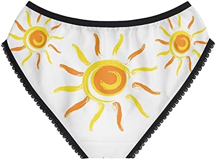 SpreadPassion Sun Panties, Sun Underwear, Briefs, Cotton Briefs, Funny Underwear, Panties For Women