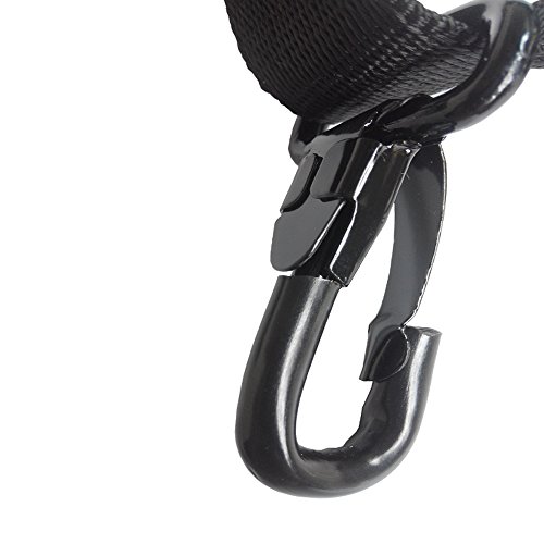 Xinlink Professional Soft Padded Leather Saxophone Shoulder Strap for Baritone Alto Tenor Soprano Sax Music Accessories Black