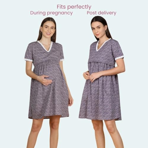 Image of Morph Maternity | Maternity Dresses for Women | Fits During Pregnancy & Post Pregnancy | Back Tie to Adjust