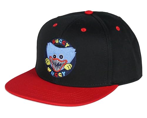 Boné Poppy Playtime Huggy Razor Teeth Grin ajustável OSFM para homens e mulheres aba reta preto, Preto, Tamanho �nica