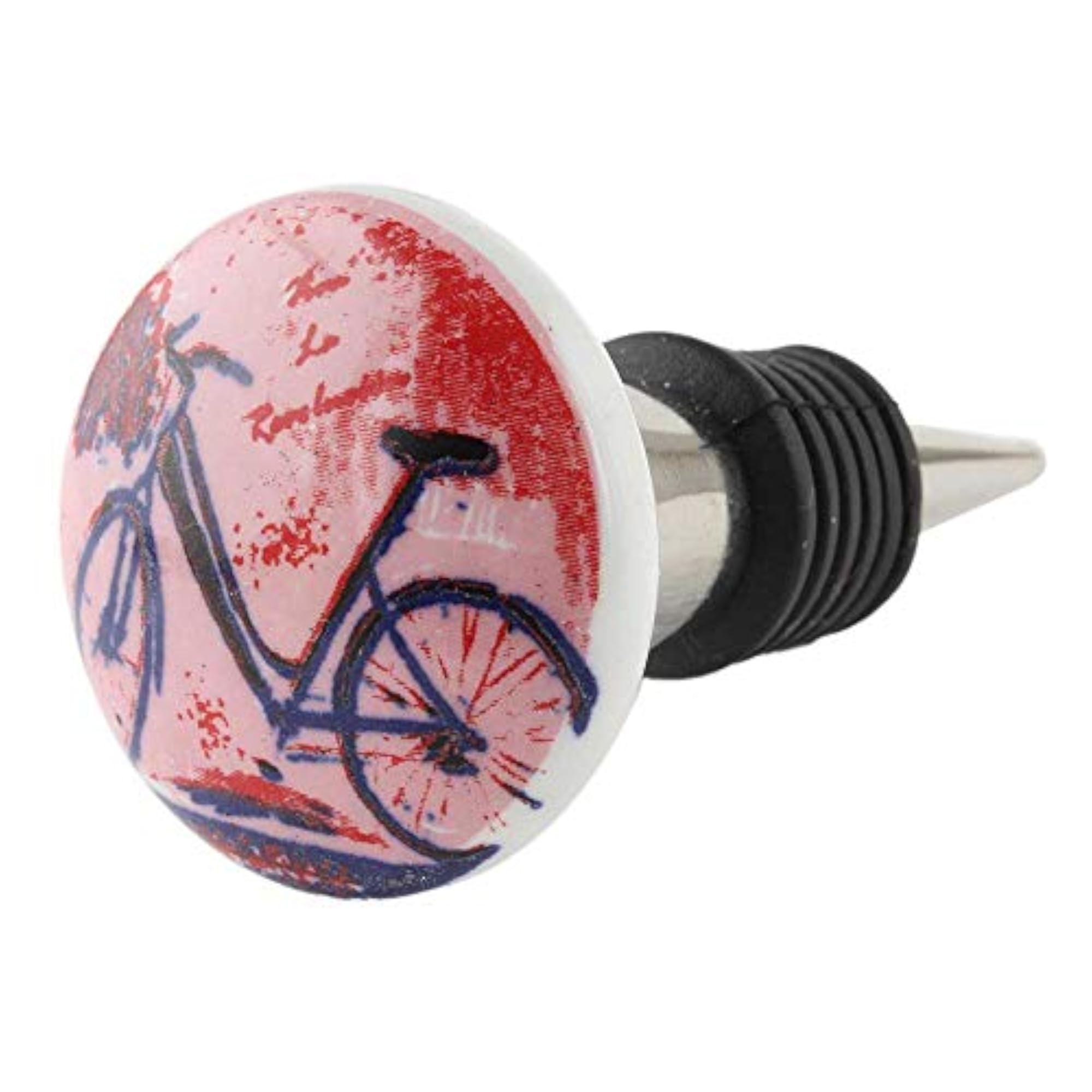 Green Ceramic Wine Bottle Stopper, Decorative Cap