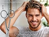 Haarschere aus Solingen Friseurschere mit Scharfem Schnitt und Einseitiger Mikroverzahnung Made in Germany Haarschneideschere aus Rostfreiem Edelstahl für einen perfekten Haarschnitt (15,24 cm)