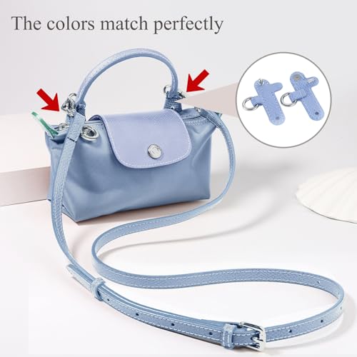 Image of Leather Purse Straps for Longchamp Conversion Kit, Leather Handbag Crossbody Shoulder Strap Adjustable for Women