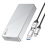 SAN ZANG M.2 NVMe SSD 外付けケース USB4/Thunderbolt 4 40Gbps対応 ファンレス静音設計 高放熱アルミ合金筐体 2230-2280全サイズ対応（シルバー）