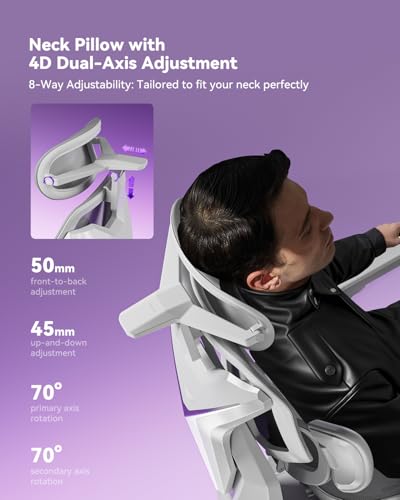 Gaming Chair with Massage and Footrest