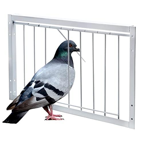 BREUAILY Cage à oiseaux – Piège à pigeons en fer pour entrée pour oiseaux de compagnie, installation facile – 40 cm