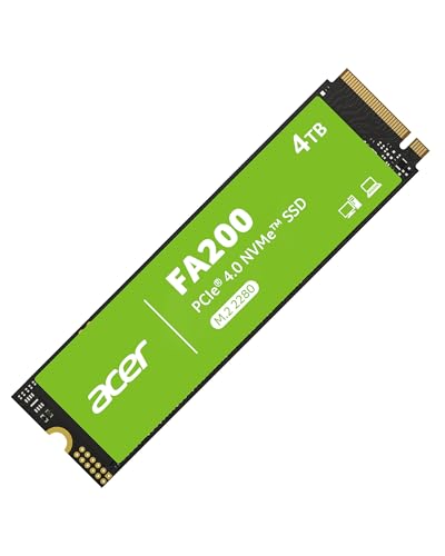 Acer FA200 M.2 2280 SSD 4TB: PCIe 4.0 NVMe Gen4x4 with HMB & SLC