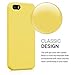 kwmobile Case Compatible with Apple iPhone SE (1.Gen 2016) / iPhone 5 / iPhone 5S Case - Soft TPU Silicone Phone Cover - Matte Yellow