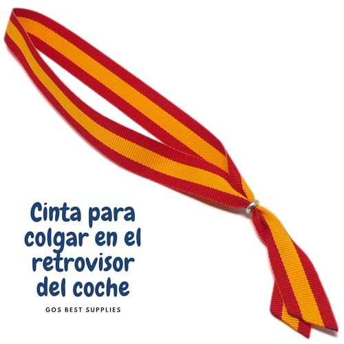 Band zum Aufhängen am Rückspiegel Gelb und Rot Farben der spanischen Flagge Bandera de España