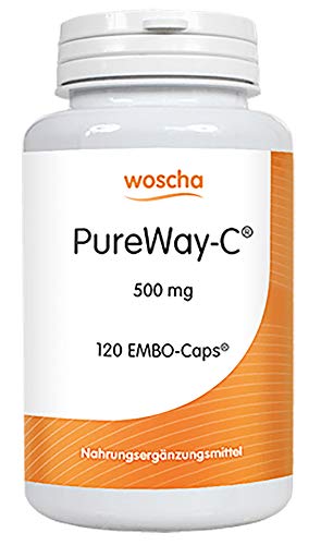 woscha PureWay-C® 500mg (Ersatz für Ester-C) 120 Embo-Caps (g) (vegan) Cover