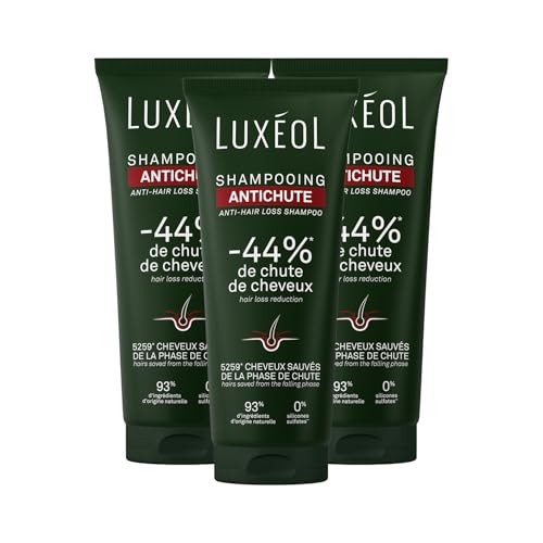 Shampooing antichute Luxéol flacon 200 ml idéal pour le soin quotidien sous la douche