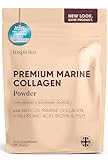 Inspiriko Marine Kollagen Pulver – Naticol Hydrolysiertes Kollagen Mit Vitamin C, Hyaluronsäure, Biotin & MSM – Marine Collagen Pulver Typ 1 2 3 - Bestätigt Durch 6 Klinische Studien, 30 Portionen