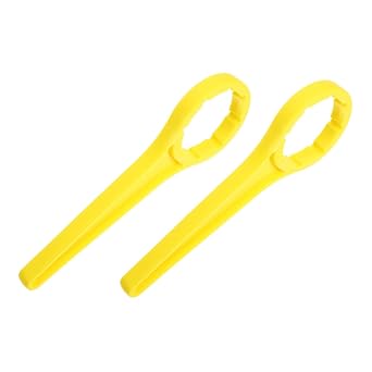 LIFKOME 2pcs Bucket Cap Screwer Tool Drum Trap Wrench for Water Bottle Remover Sturdy and Easy to Open Lid Opener for Fuel Filter Accessories
