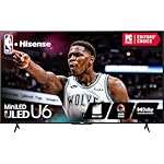 Hisense 65-Inch Class U6 Series Mini-LED ULED 4K UHD Google Smart TV (65U6N, 2024 Model) - QLED, Motion Rate 240, HDR 10+, Full Array Local Dimming, Game Mode Plus, Alexa Compatibility